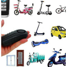 Wireless safety alarm X99/253 vibrating suitable for motorcycle, bike including remote control