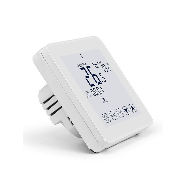 WiFi white wireless thermostat HY08-1604 for underfloor heating with external temperature number + WiFi