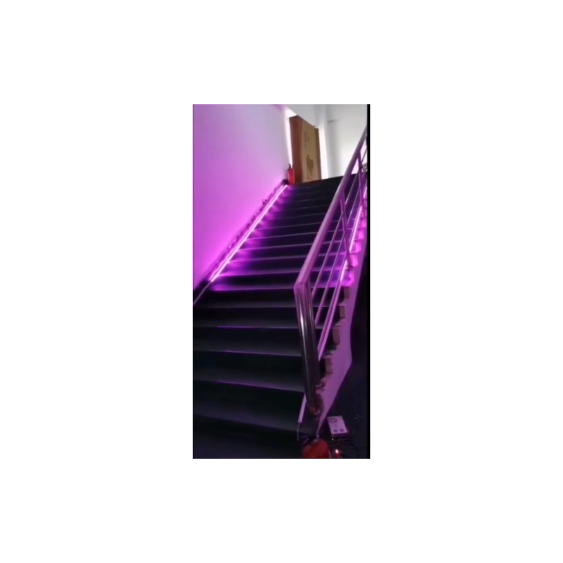 Movable LED light, light strip control with movement 1516, car lighting control for stairs, corridors