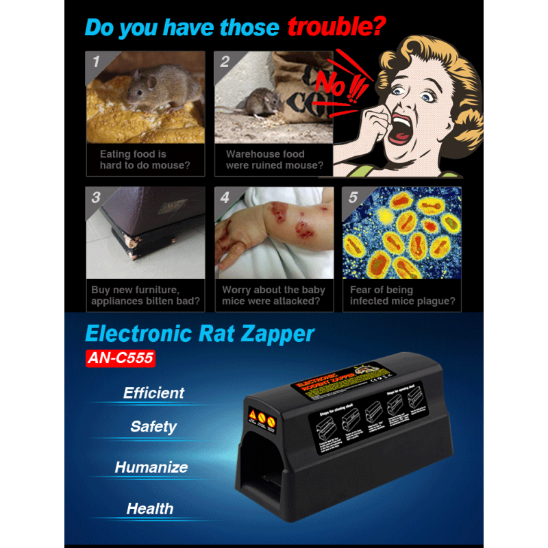 Electric rodent trap Electronic Rodenta Zapper 483-C555