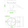 Lithium battery CM-11-TZ type B with solar energy Low intensity obstacle light