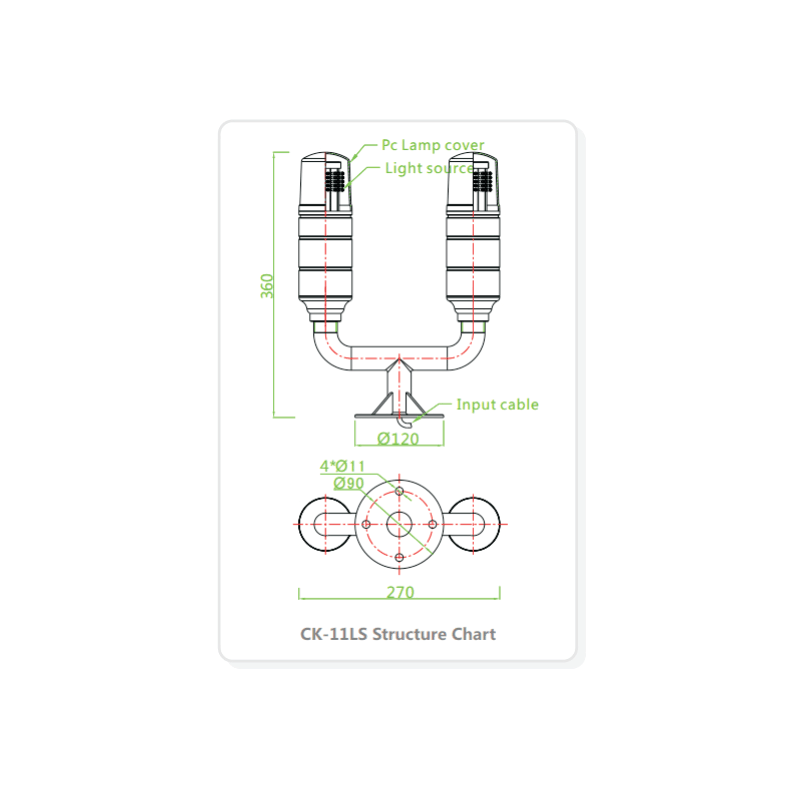 CK-11LS Dual obstacle light with low intensity type B