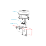 Mounting bracket type iron with horizontal angle