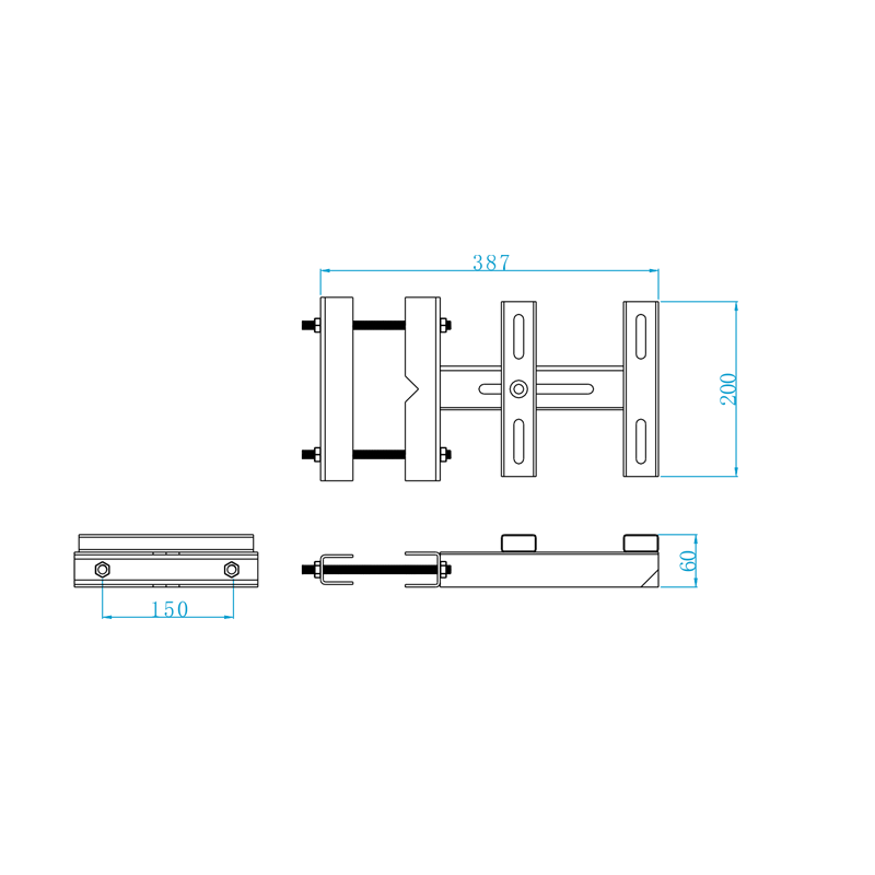 Mounting bracket type angle iron