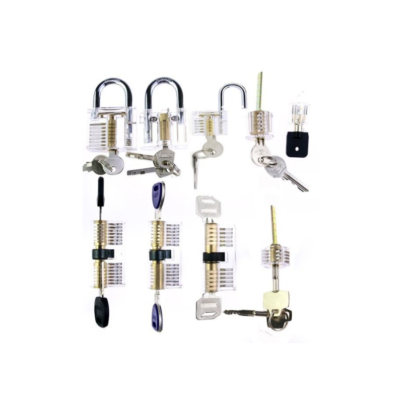 TRANSPARENT LOCK 1528/9 + 1 Various overlook locks to understand their functionality