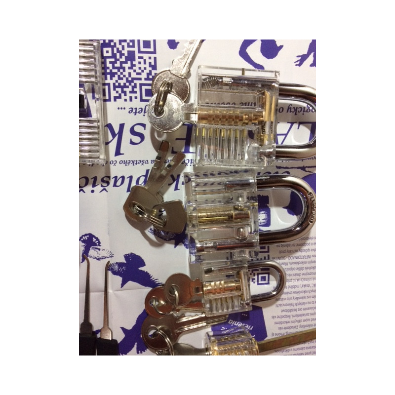 TRANSPARENT LOCK 1528/9 + 1 Various overlook locks to understand their functionality