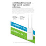 300M-1200Mbps 2.4G / 5GHz High Power 1W Outdoor Router, omnidirektionaler Access Point, Gigabit Wifi Basisstation Antenne AP