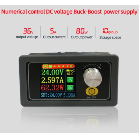 Nastaviteľný regulovaný laboratórny zdroj napätia 0,6-36V 5A  DC-DC Buck Boost Converter