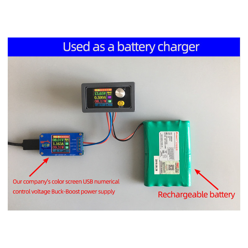 Adjustable Regulated Laboratory Source of 0.6-36V 5A DC-DC Buck Boost Converter