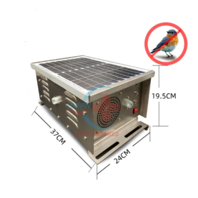 Solar-Ultraschall-Verschrecker für Vögel und Tiere – Industrieller Solar-Verschrecker, 230 V, 12 V