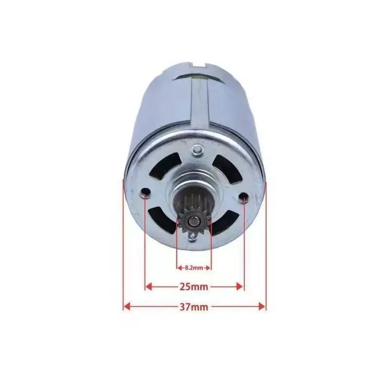 21V jednosmerný motor RS550 kov 8,2 mm 14zubový mikromotor 25000 ot./min