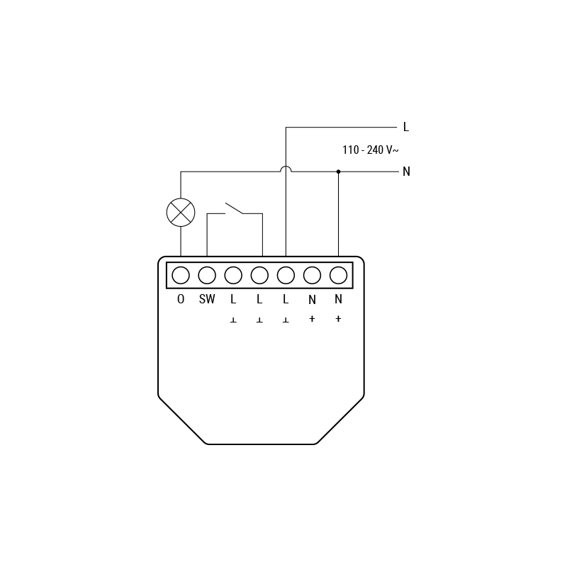 Shelly 1PM Gen3 - switching module with consumption measurement 1x 16A (WiFi, Bluetooth)