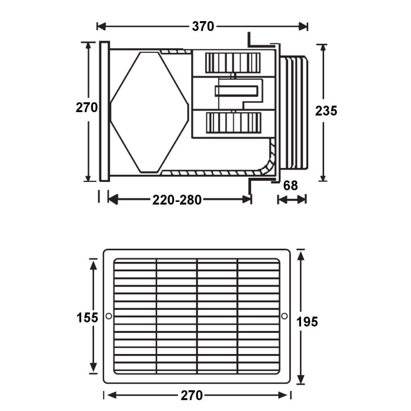 Local heat recovery unit suitable for ventilation