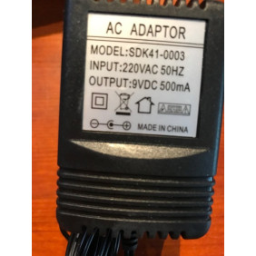 Power adapter 9V DC 500mA