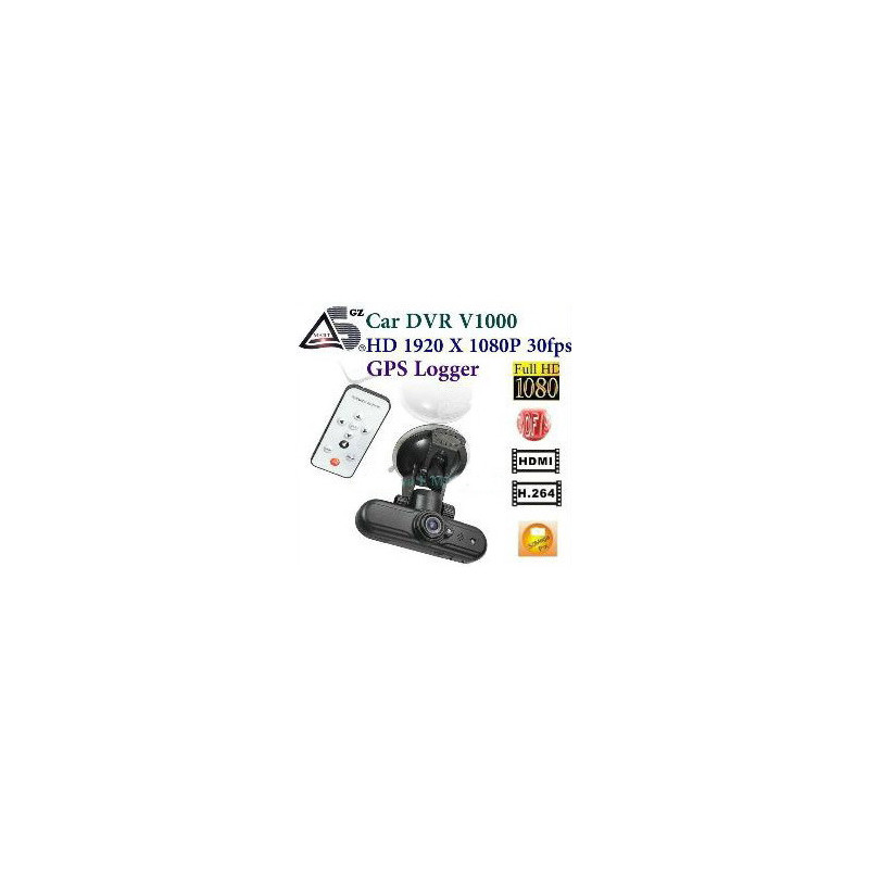 HD HD 1080P GPS CAR CAMERA G-SENSOR, 120 DEGREES WIDESCREEN DVRV1000/V1000GS-438