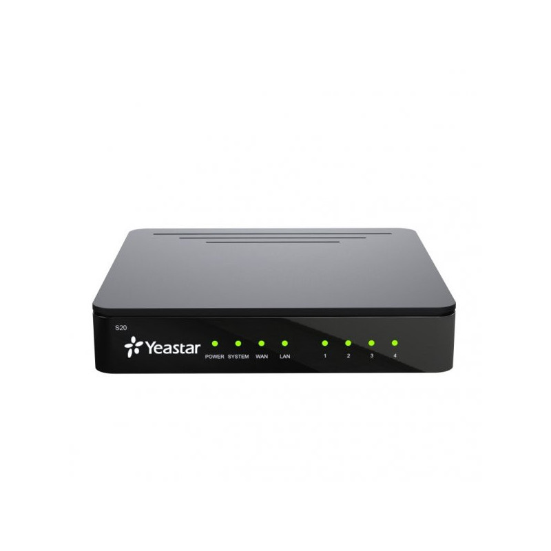 YEASTAR S20 TELEPHONE, IP PBX, UP TO 4 PORTS, 20 USERS, 10 CALLS