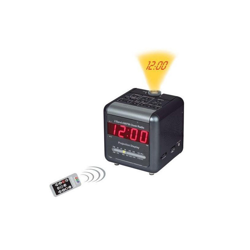 SPY HIDDEN CAMERA IN RADIO ALARM CLOCK FROM TIME PROJECTION CLOCK H.264,IP-440