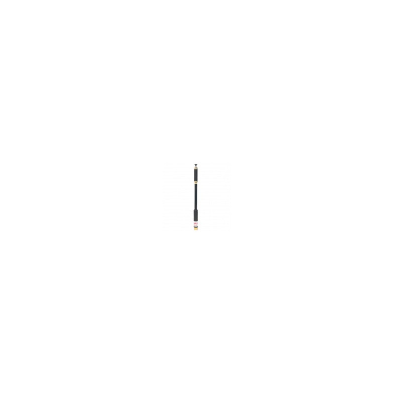 10W TELESCOPIC REMOVABLE SMA-J VHF / UHF ANTENNA FOR HIGH GAIN WALKIERS - BLACK