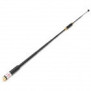 10W TELESCOPIC REMOVABLE SMA-J VHF / UHF ANTENNA FOR HIGH GAIN WALKIERS - BLACK