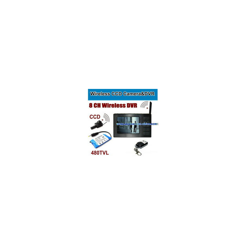 MICRO CAMERA + DVR RECORDING, WIRELESS TRANSMISSION, 480TV CCD,