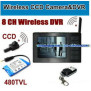 MICRO CAMERA + DVR RECORDING, WIRELESS TRANSMISSION, 480TV CCD,