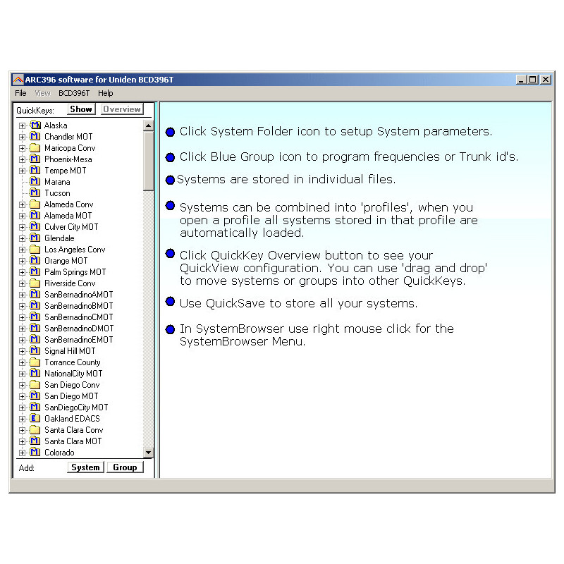 ARC3500 , SOFTWARE BUTEL PRO UBC3500XLT -586