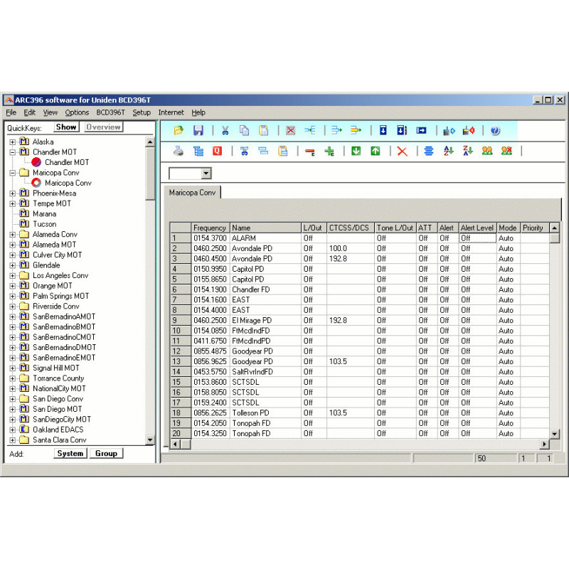 ARC3500 ,SOFTWARE BUTEL PRE UBC3500XLT -586